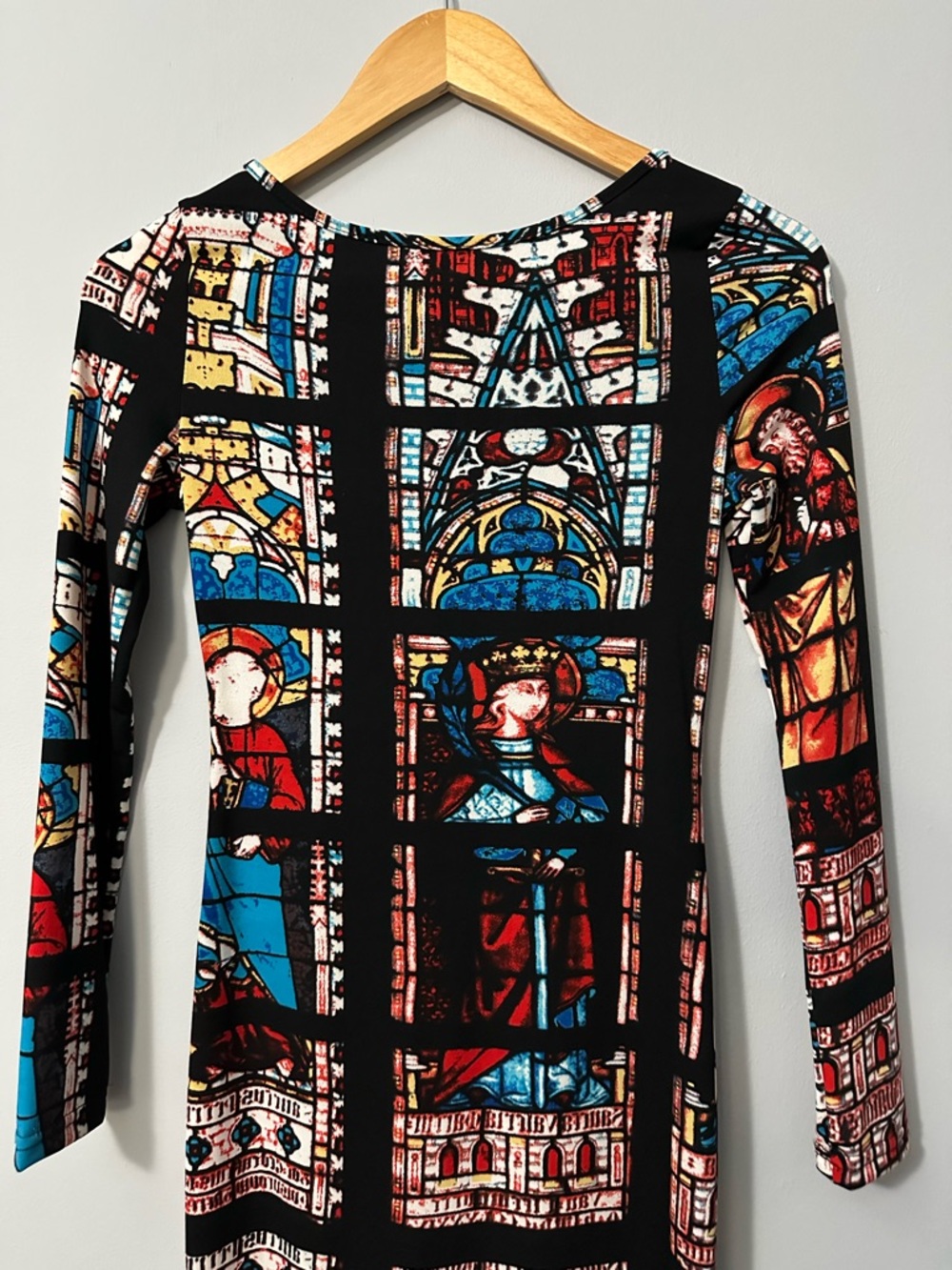 Urban Outfitters Glamorous Rare Stained Glass Midi Dress Sz S Artcore Gothic - Picture 4 of 14